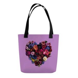 Purple tote bag